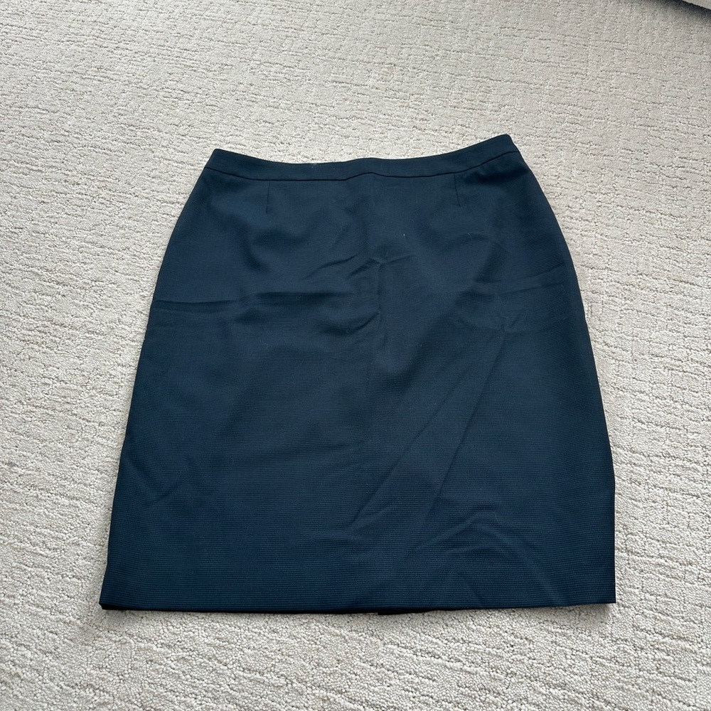 Hugo Boss Vilea Houndstooth Wool Pencil Skirt
